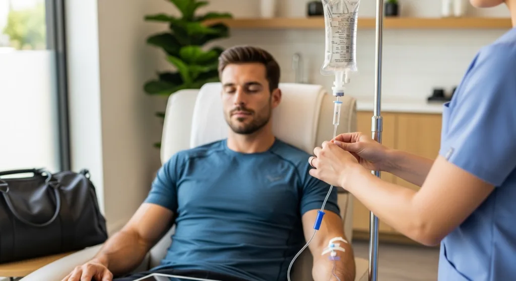 Athletic Boost IV Therapy infusion supporting energy and muscle recovery