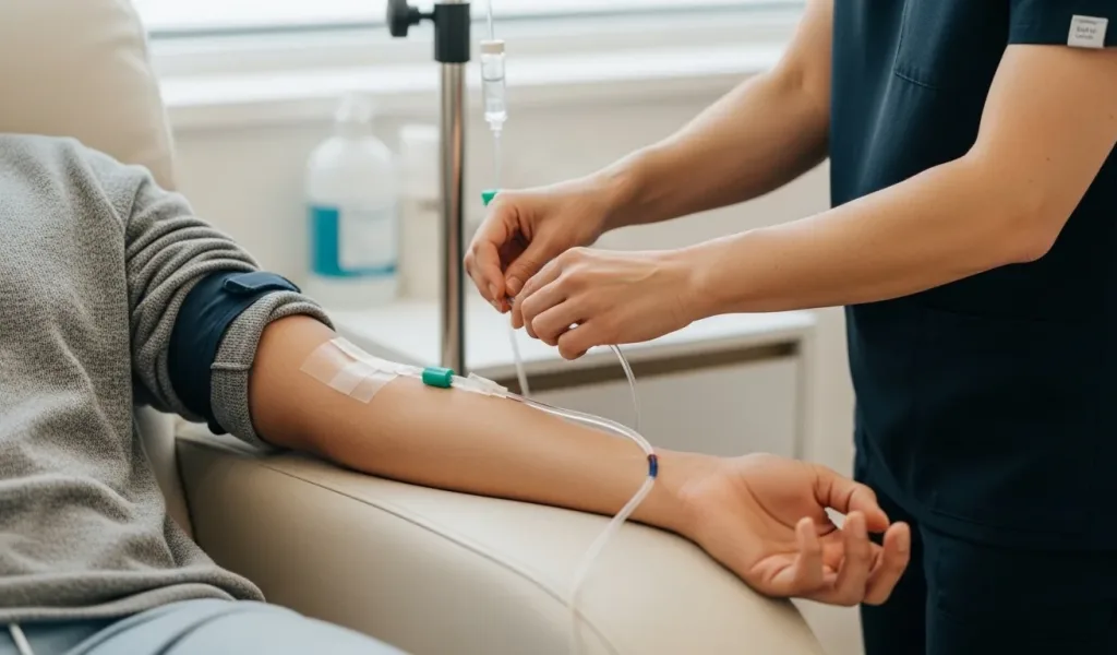 Myers Cocktail IV Therapy infusion supporting mental clarity and overall wellness