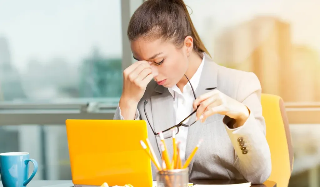 Vitamin B12 Injection concept image showing fatigue and low energy symptoms