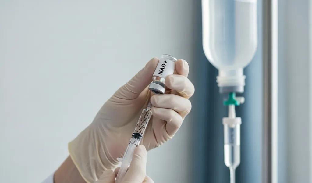 NAD+ IV Therapy infusion supporting cellular wellness and longevity care