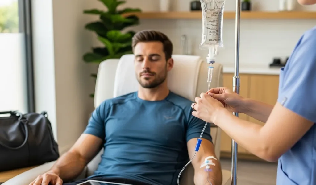 Athletic Boost IV Therapy infusion supporting energy and muscle recovery